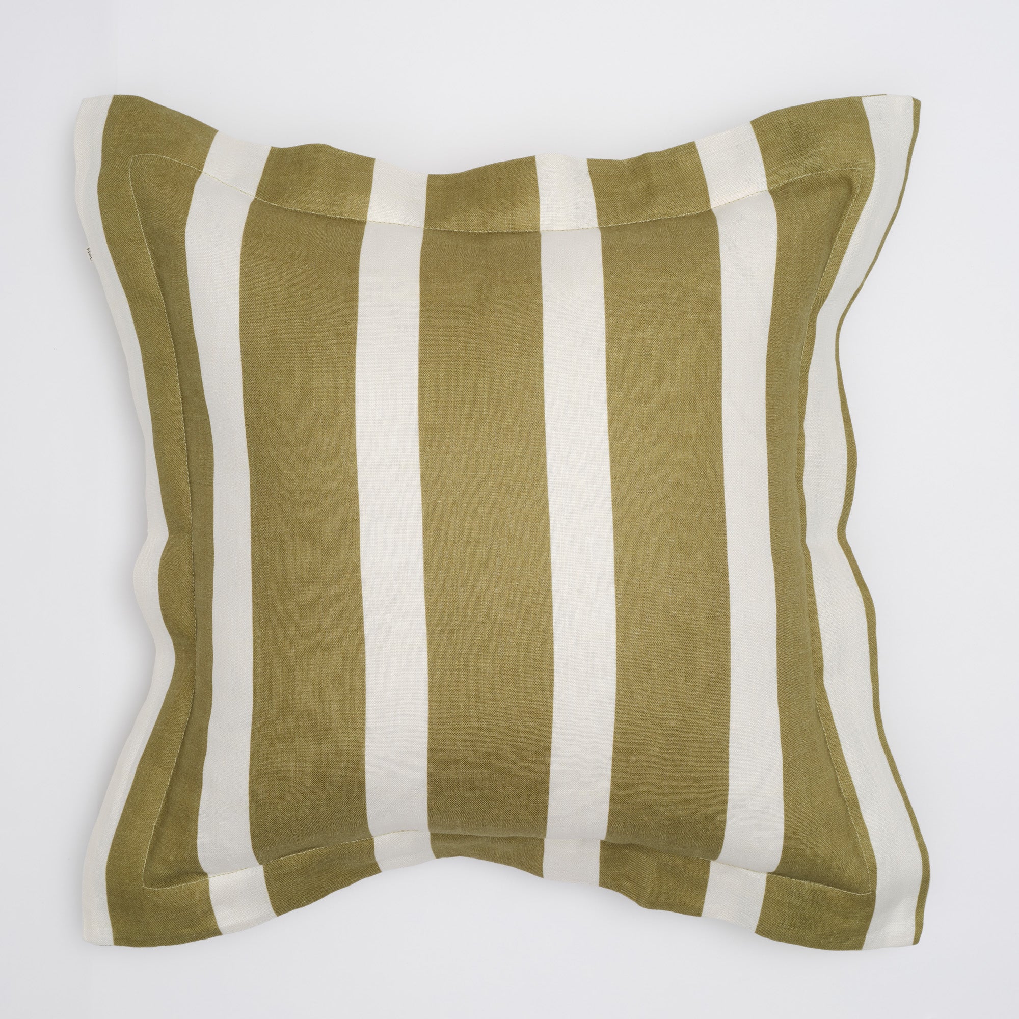 Classic Stripe Cushion — Olive