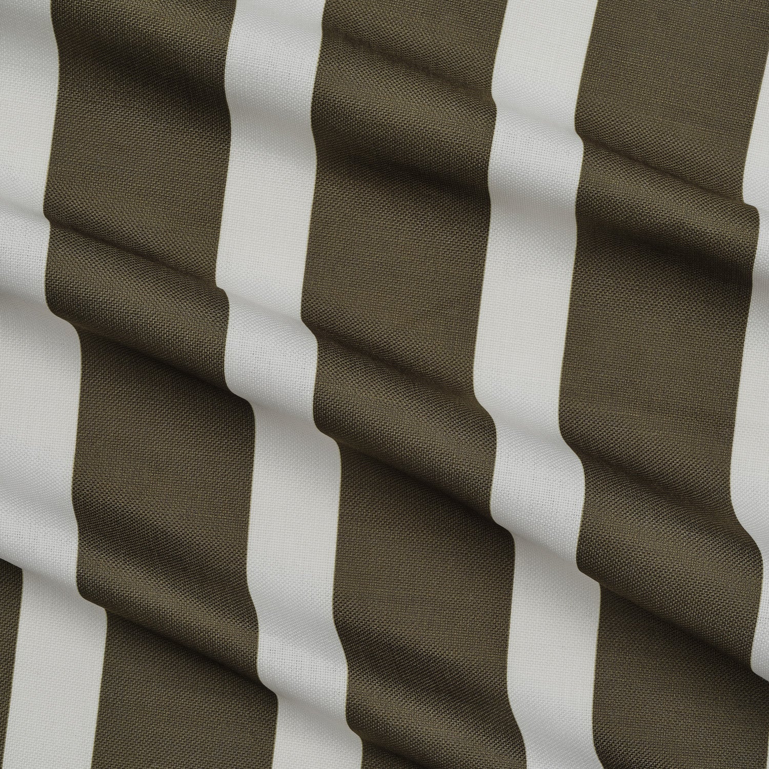 Classic Stripe Fabric in Olive — Polyester