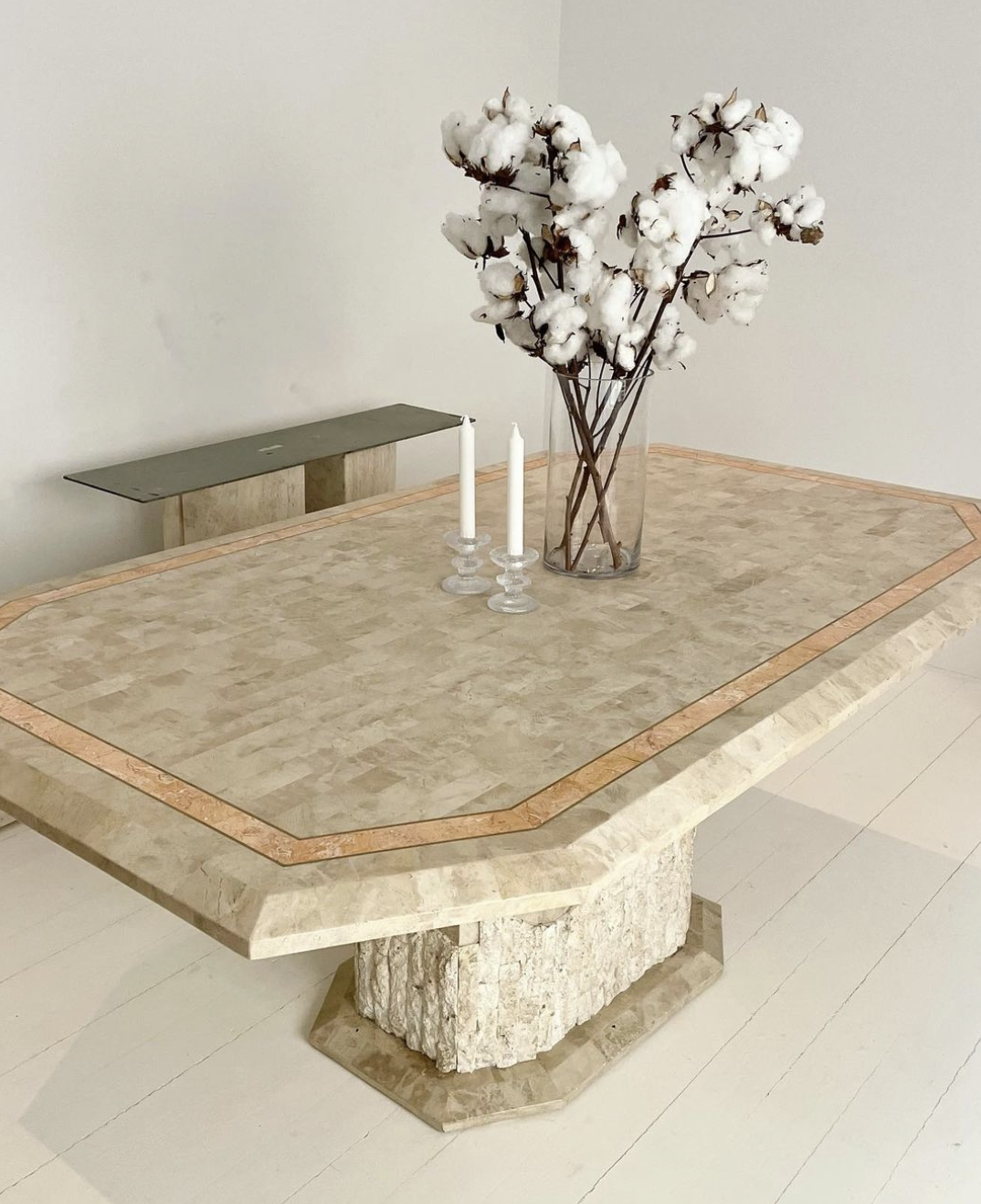 Casa Bique Fossil Stone Dining Table